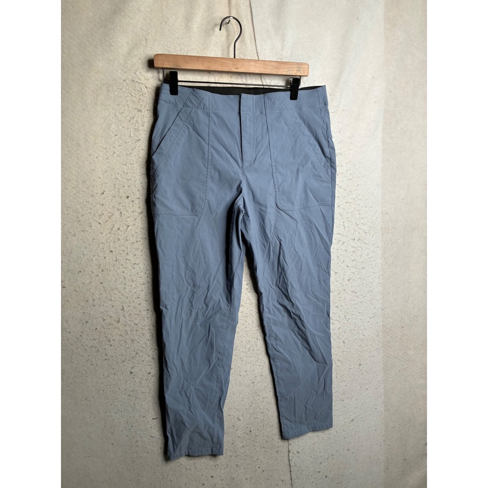 Eddie Bauer Horizon Straight Ankle Pants Blue Grey Outdoor Hiking Womens 8